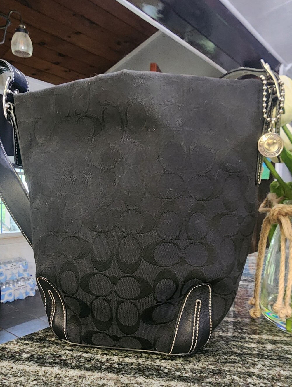 Coach Vintage Black Bucket Shoulder Bag-2006